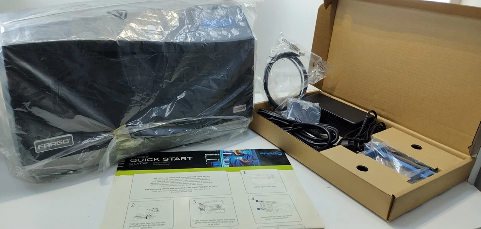 HID GLOBAL FARGO 09180 DTC550 Direct Card Color Thermal Badge Printer Laminator - Image 2 of 4