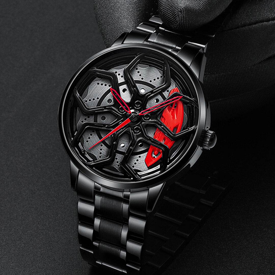 Watch Stainless Steel Men's Wheel Watch Lamborghini Quartz