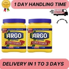 Argo 100% Pure Corn Starch, 16 Oz, Pack of 2
