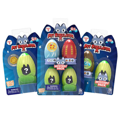 New ROBLOX Pet Simulator X Series 1 Four Egg Mystery Pack with EPIC DLC Code