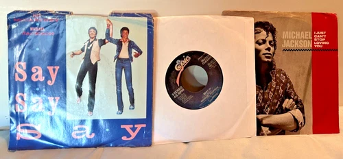 Michael Jackson 3 - 45 Lot; Say,Say,Say(Sir Paul), Beat It & I Just Can't(w/Garr