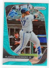 2020 Panini Prizm Prizms Teal Wave #165 Vladimir Guerrero Jr.