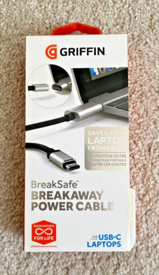 GRIFFIN BreakSafe Breakaway Magnetic Power Charge Cable USB-C Laptops 6FT NEW