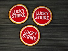 3pcs Lucky Strike Cigarettes Iron on Patch or Sew Embroidered on fabric leather