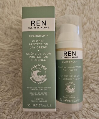 REN Clean Skincare EVERCALM Global Protection Day Cream - 1.7 fl oz (50 ml)