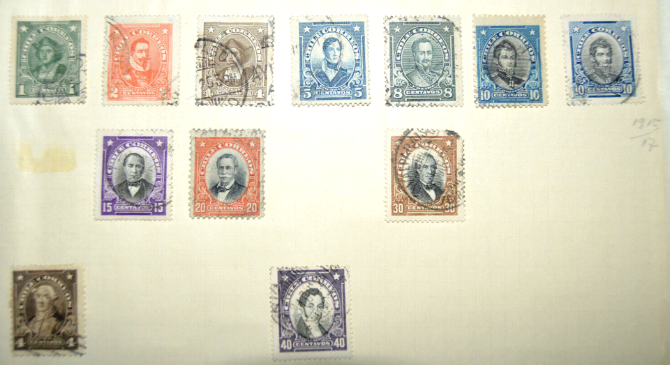 kleine alte Briefmarkensammlung Chile mit Falz 1835 1917 ? eBay