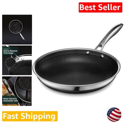 10-Inch Hybrid Nonstick Frying Pan - Dishwasher & Oven-Safe, Induction Ready