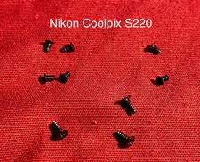Body Screws 9pcs For Nikon COOLPIX S220 Digital Camera - Repair Parts