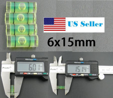 50 PCs Acrylic Tube Bubble Spirit Level Vial Measuring Instrument D 6mm L 15mm