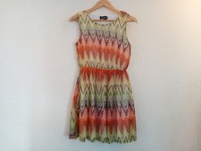 Vintage Floral Sleeveless Fit & Flare Dress Size 10 UK in Very Good Condition