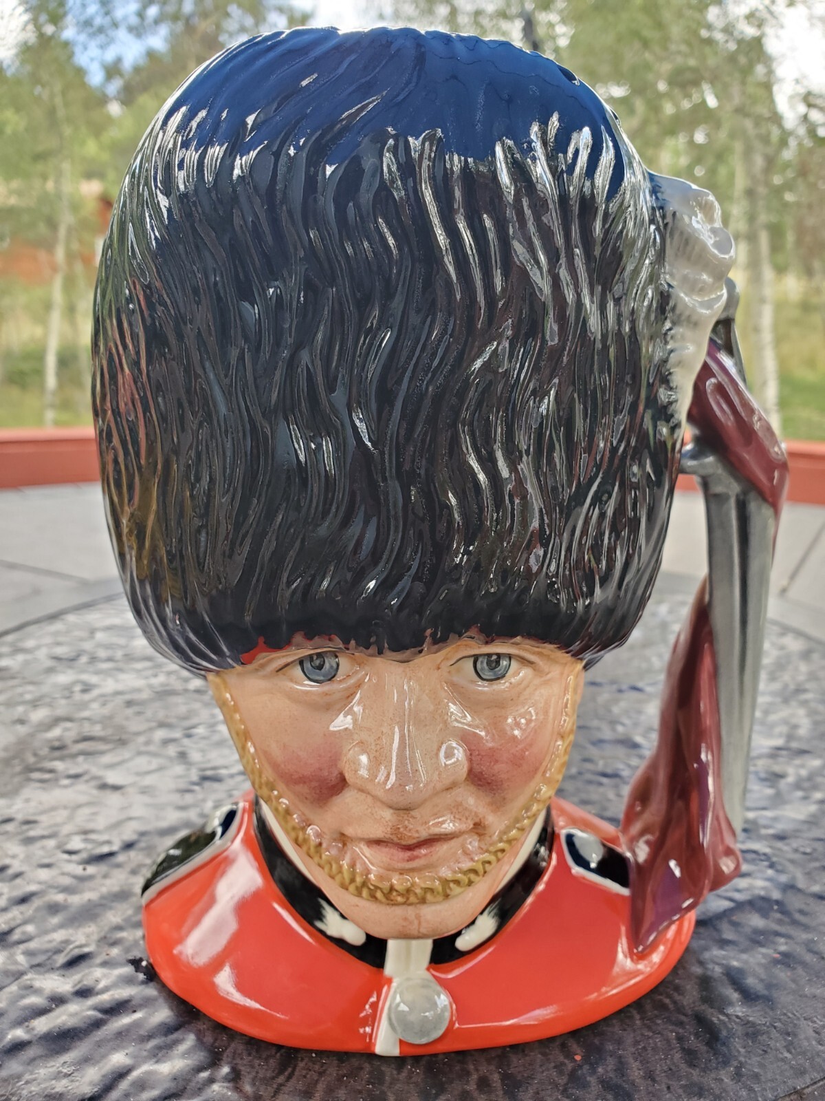 Royal Doulton The Guardsman Character Toby Jug Mug large 8" Stanley