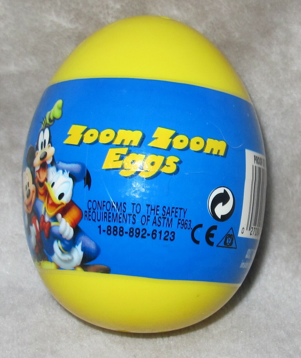 Disney Zoom Zoom Egg Yellow Surprise - RARE
