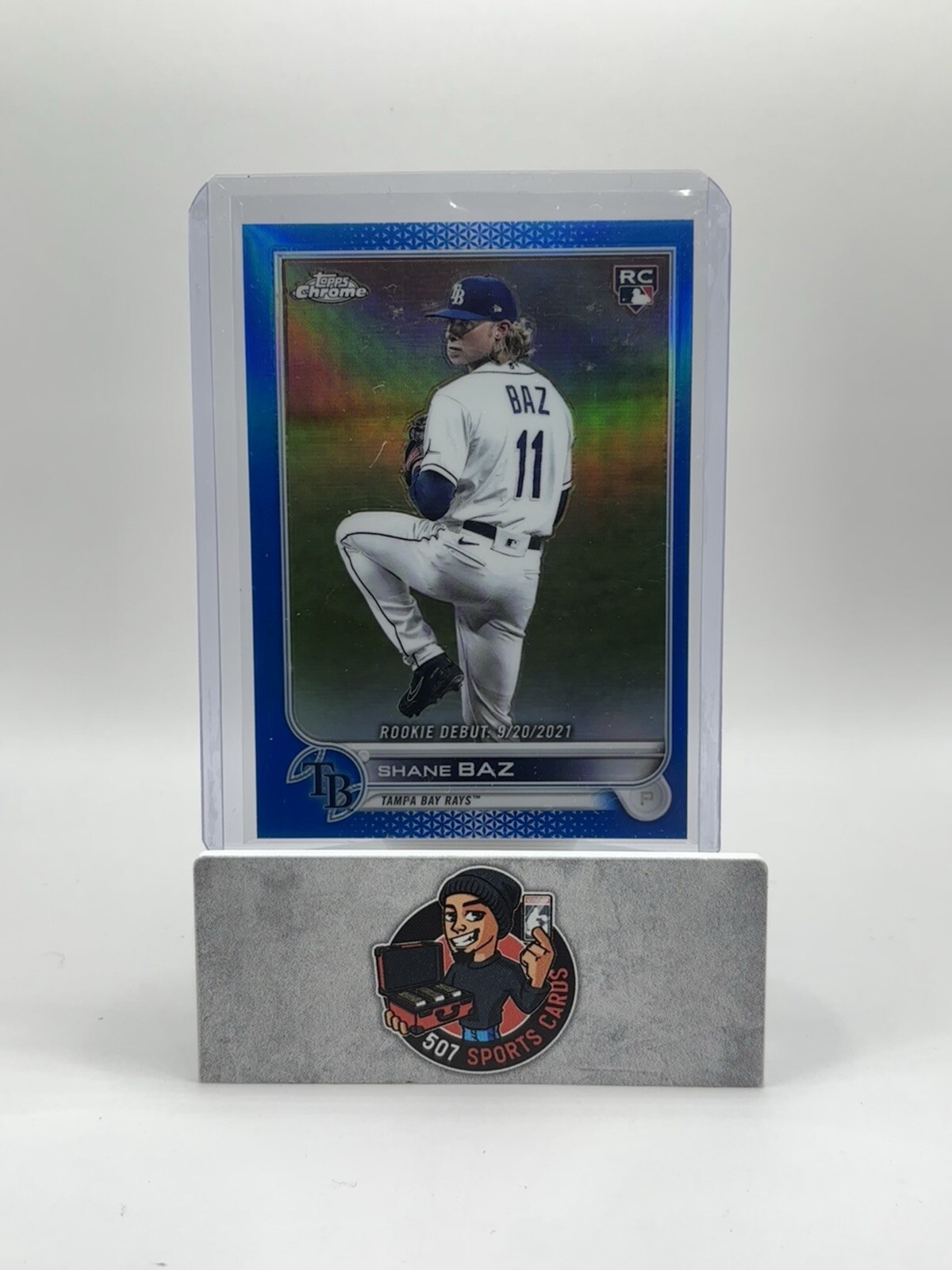 2022 Topps Chrome Update- Rookie Debut #USC175 Shane Baz (RC) Blue Refractor/199