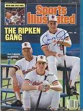 GFA Sports Illustrated CAL RIPKEN JR. Signed SI Magazine AD5 COA