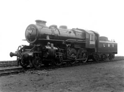Ivatt 4Mt Locomotive Of The Lms 3000 Class, Derby 1 Train Old Photo