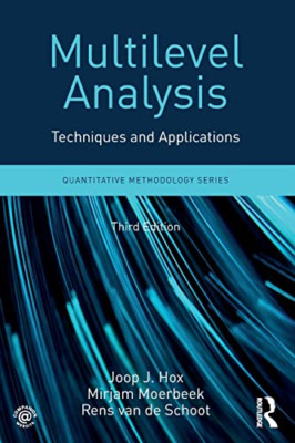 Multilevel Analysis:Techniques and Applications,Third E - Paperback NEW Hox, Joo