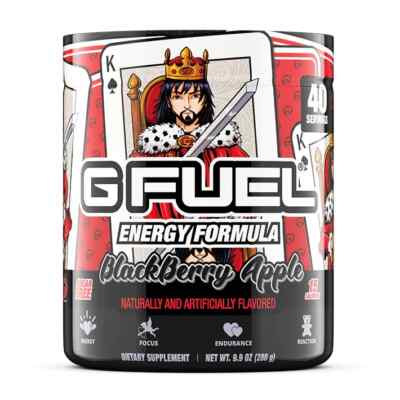 G Fuel King of Spades Blackberry Apple GFuel 40 Servings