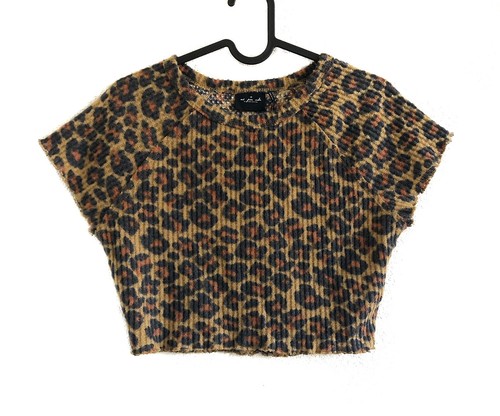 Under Cheetah Print Crop Top 