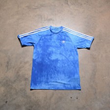Adidas Pharrell Williams Jersey Shirt HU Blue Tie Dye Crewneck Human Race Sz S