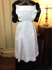 Linen Service Apron - Ruffled Bib And Linen Insert