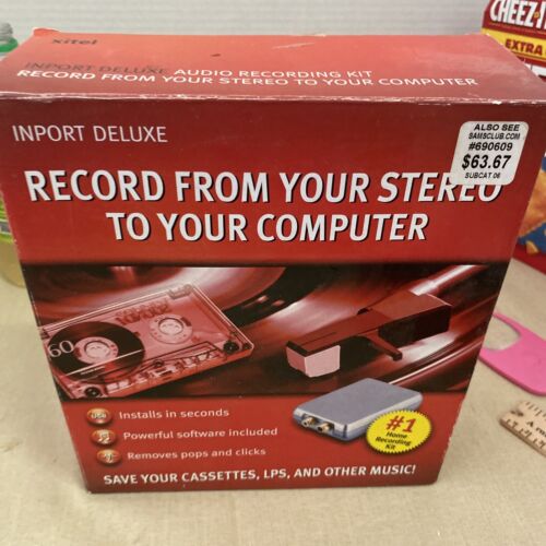 Xitel Inport Deluxe Stereo To PC Audio Recording Kit Converter Cassette FX - Afbeelding 1 van 12