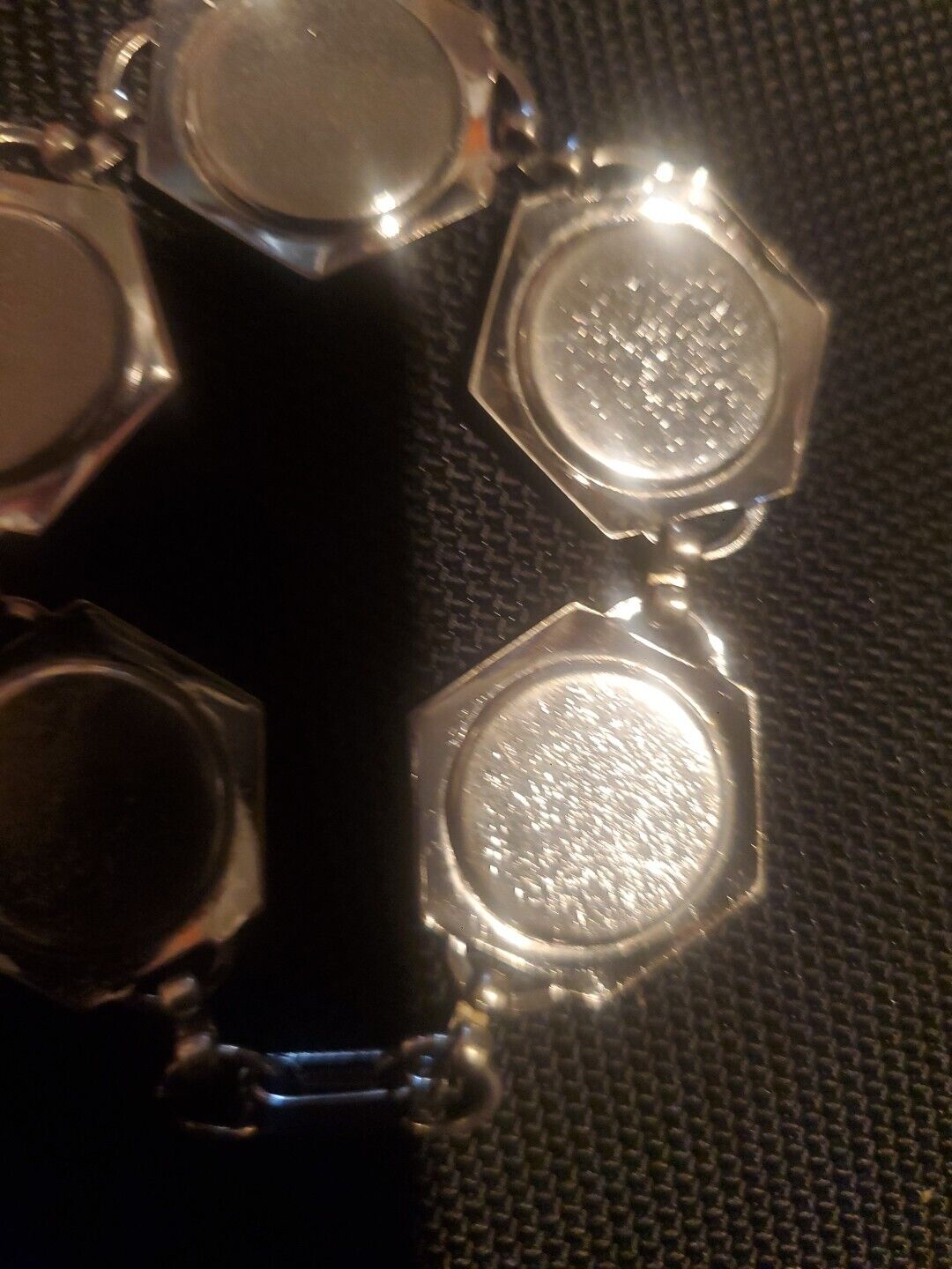 Beautiful Silver Plated Coin Bracelet w/ 5 90% Si… - image 9