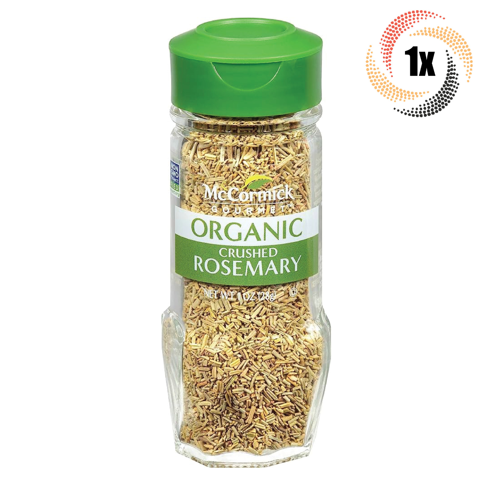 1x Шейкер McCormick Gourmet с органической приправой из измельченного розмарина | без ГМО | 1 унция