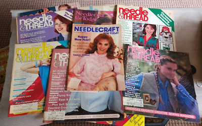 Lot of 17 Needle Craft & Needle & Thread Magazines 1980's