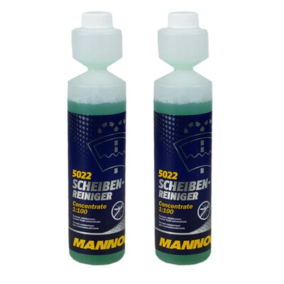 2x 250ml MANNOL 5022 Limpiador De Cristales 1:100 Concentrado De Limpieza - Imagen 1 de 2