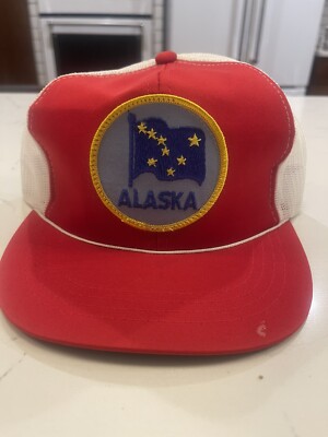 Alaska Hat Cap Mens Snapback Trucker Gray Adjustable Mesh Logo Outdoor Adult BH