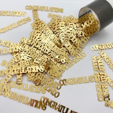 Confetti Word Congratulations - 3 Colors - 2 Pchs or 1/2 lbs - FREE SHIP