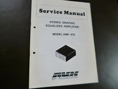 Original Service Manual Schaltplan   Audiovox AMP-575