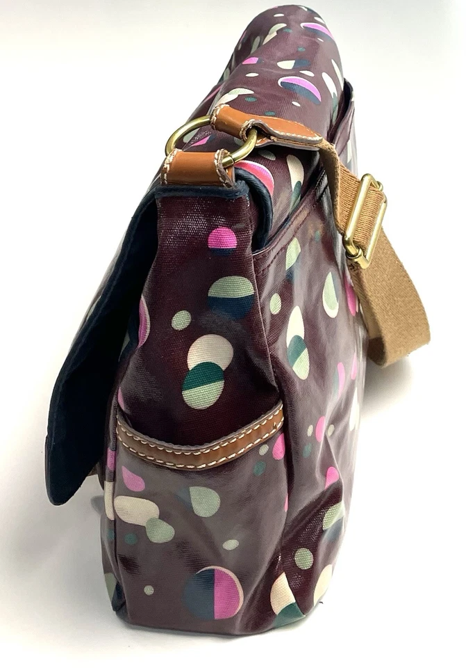 Bolso Bandolera Mensajero Fossil Keyper Coloridos Lunares Foto 2 de 4