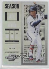 2018 Panini Chronicles Contenders Optic Holo Prizm Ozzie Albies #6 no9