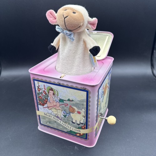 VTG Mary Had A Little Lamb Musical Crank Jack In The Box Toy Classic Eden Llc