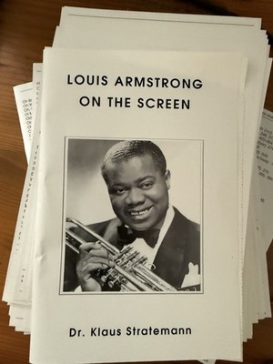 Louis Armstrong On The Screen. Dr. Stratemann, Klaus: lose Blätter, ohne Bindung