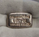 Atlantis Mint 1 oz .999 Poured Silver Bar/Ingot