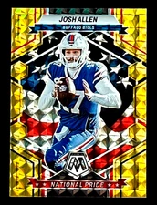 Josh Allen 2023 Panini Mosaic NATIONAL PRIDE Reactive Yellow Prizm Bills #257