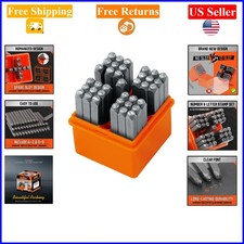 37-Piece Metal Stamp Set 3mm Alphabet  Number Punches for Jewelry  Crafts