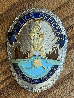 Savoonga Alaska Police Officer Full Sized Emblem