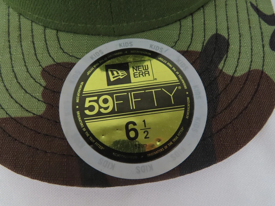 旧金山巨人队帽子儿童 6 1/2 合身绿色迷彩棒球美国职棒大联盟 New Era — 第 3/4 张图片