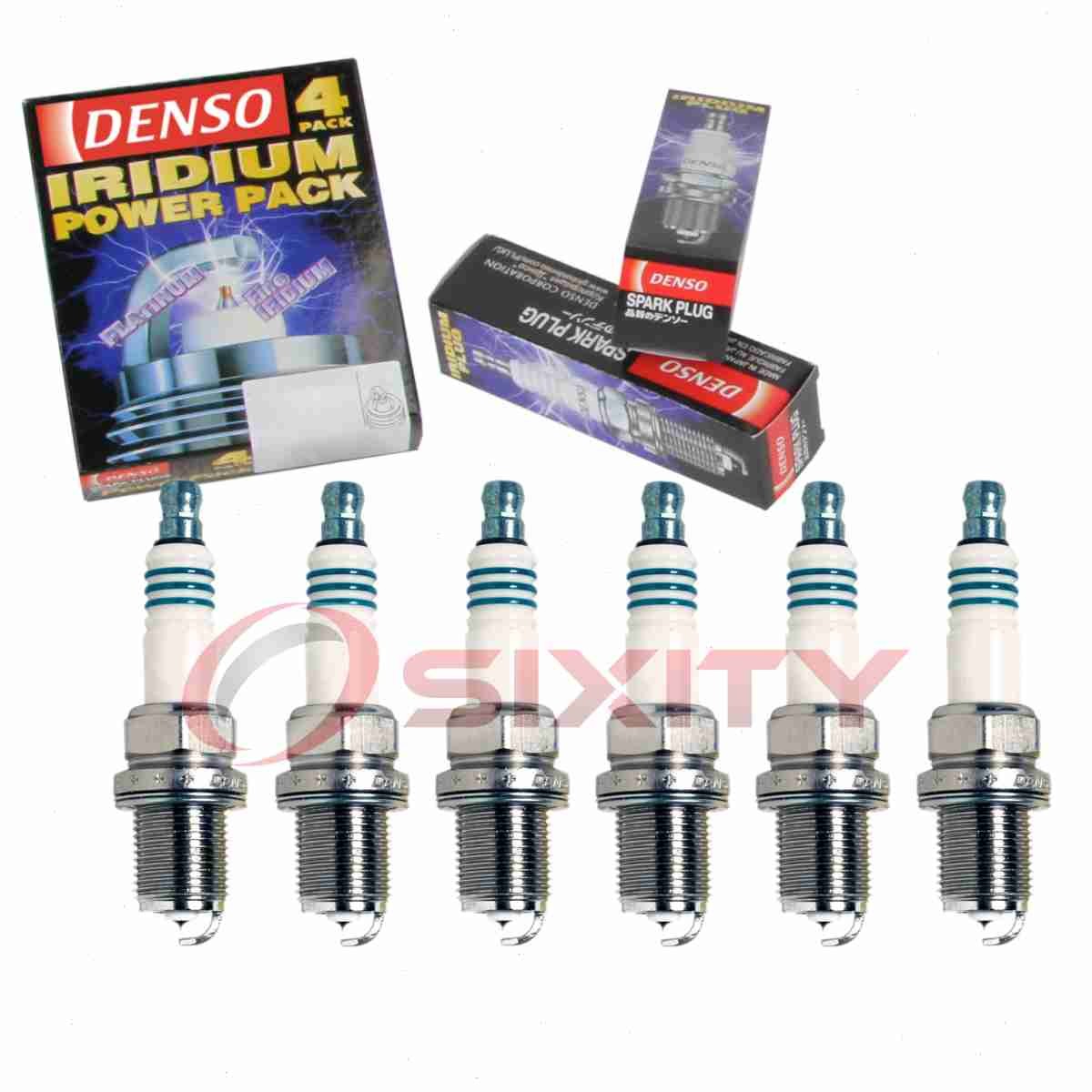 6 pc Denso Iridium Power Spark Plugs for 1992-1997 Volvo 960 2.9L L6 xj
