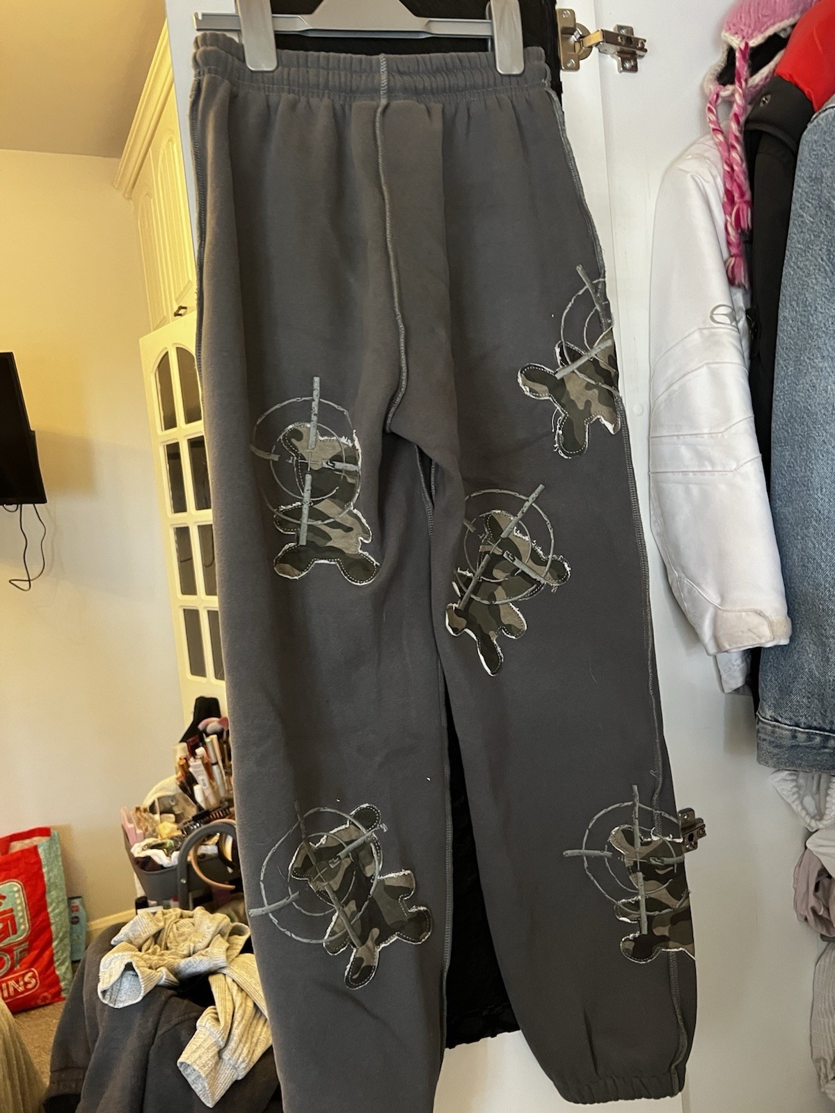 Named Collective Grey Camo Full Zip Hooded Hoodie & Trousers Set XS image 7