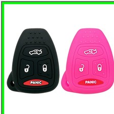 Chrysler Dodge Jeep Key Fob Cover Case Protector Set for Remote Control