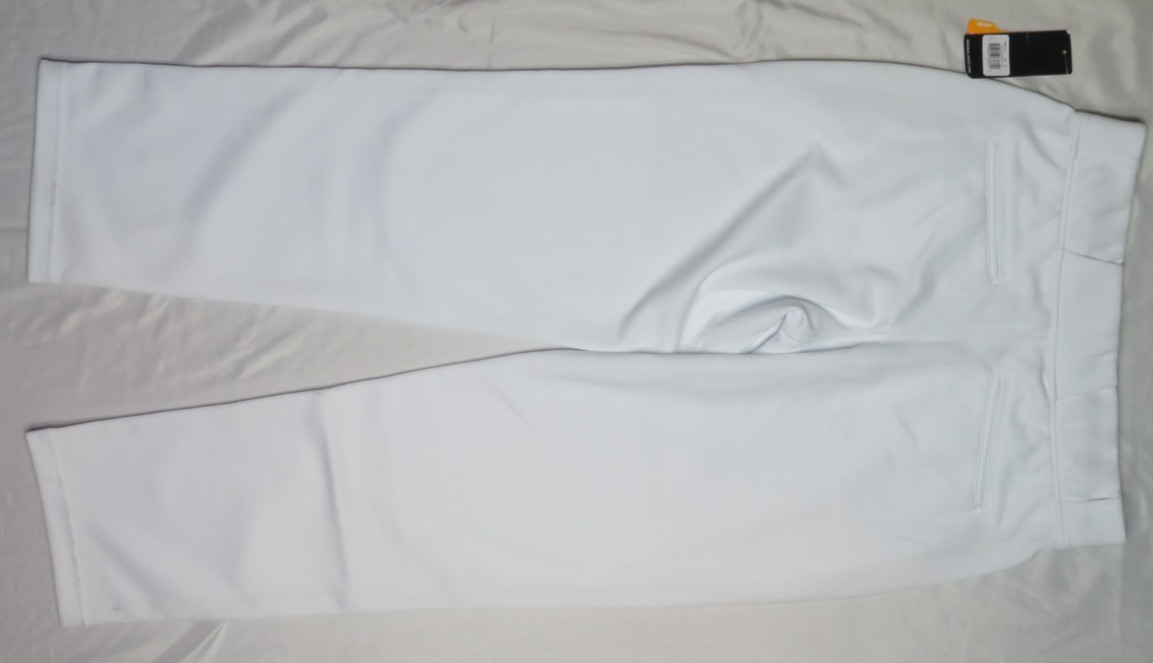 NEW BALANCE WOMENS MEDIUM BASEBALL PANTS SOFTBALL WHITE NAVY STRIPE NEW NWT thumbnail 2