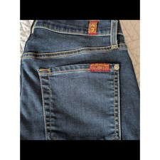 7 For All Mankind Jeans Women's Size 27 Dark Blue b air The Ankle Skinny