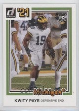 2021 Panini Chronicles Draft Picks Donruss Retro Orange Kwity Paye #30 1s8