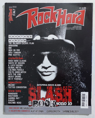 81995 ROCK HARD 2010 a. 2 Nr. 7 - Slash / Pino Scotto + Airbourne Poster