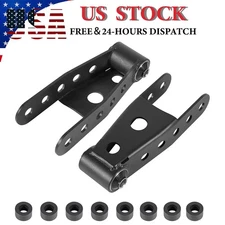 Rear 2"-3" Drop Shackles Lowering Kit for 07-18 Chevrolet Silverado Sierra 1500