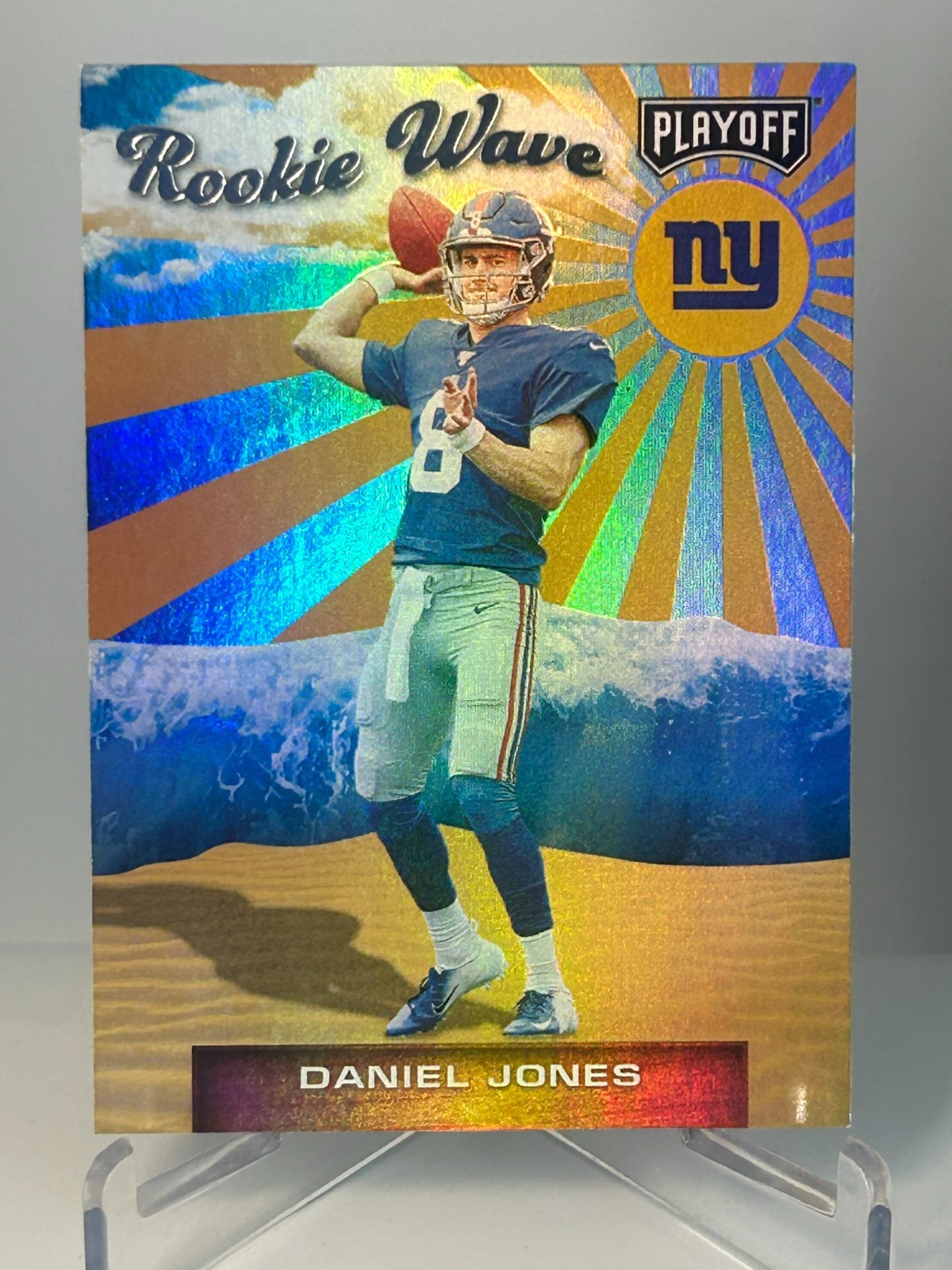 2019 Panini Playoff Daniel Jones Rookie Wave RC
